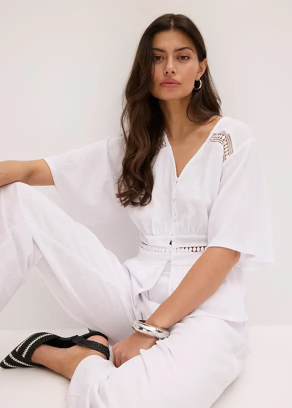 Tunica con pizzo, bonprix