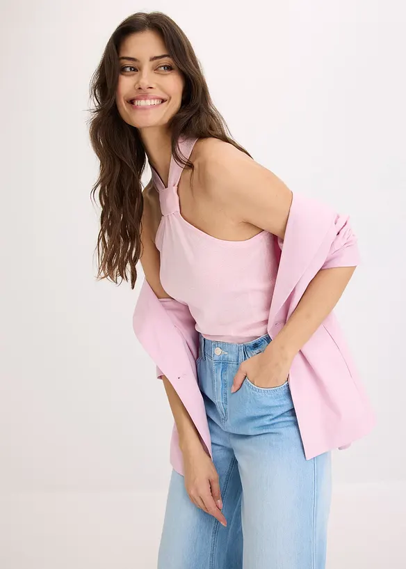 Top all'americana in maglia di soffice viscosa, bonprix