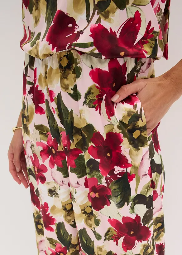 Tuta in satin lucido, bonprix