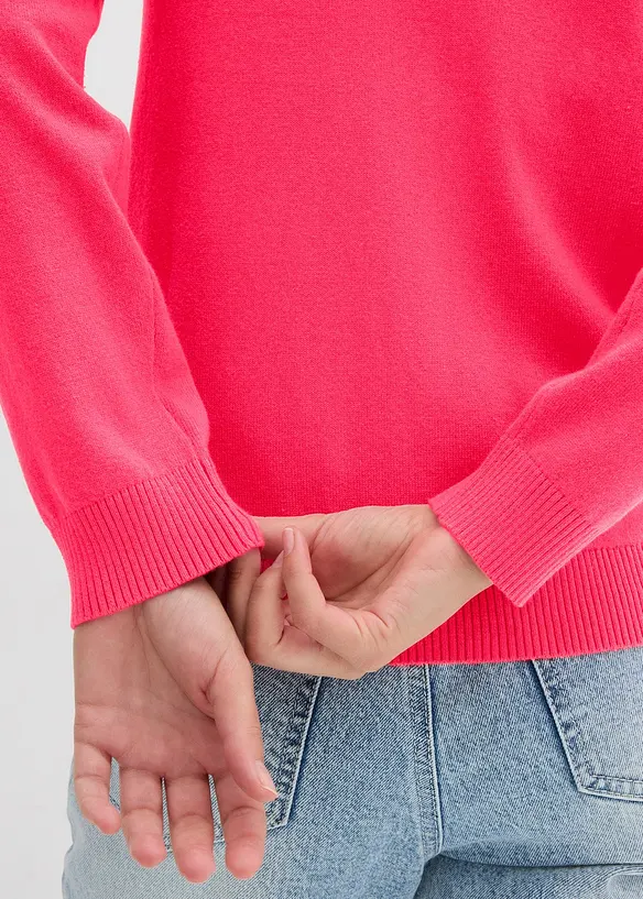 Cardigan con scollo rotondo, bonprix