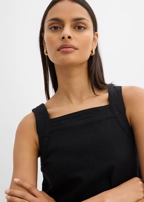 Blusa in misto viscosa con particolare annodato dietro, bonprix
