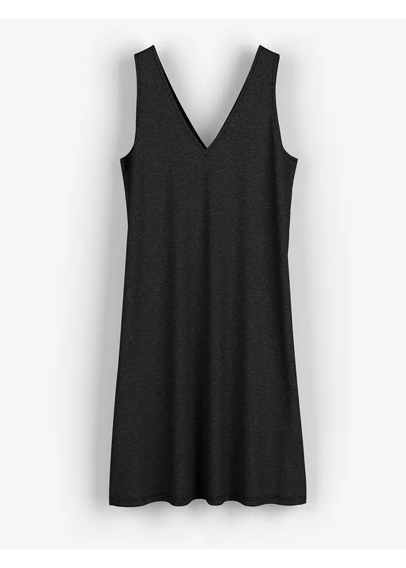 Abito fluido con spalline e scollo a V, bonprix
