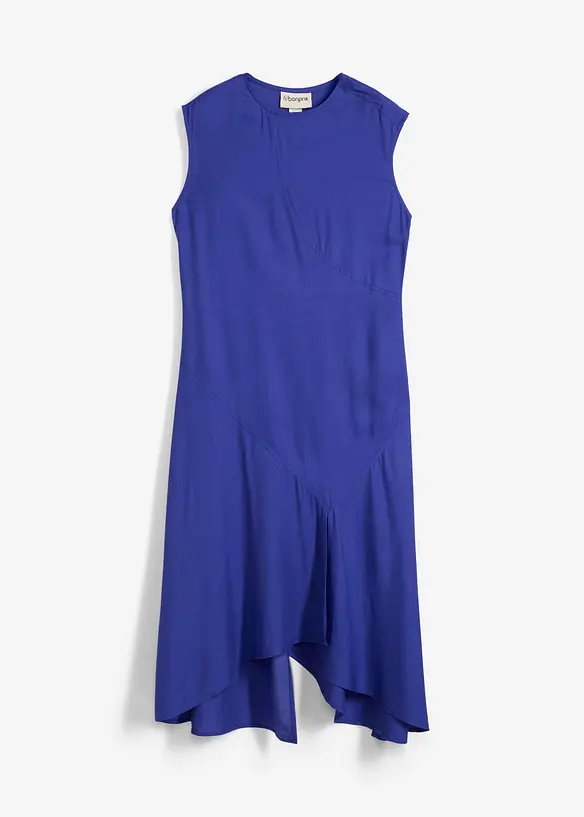 Abito midi asimmetrico in fine viscosa, bonprix
