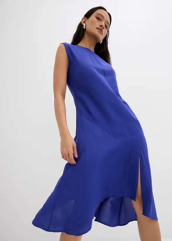 Abito midi asimmetrico in fine viscosa, bonprix