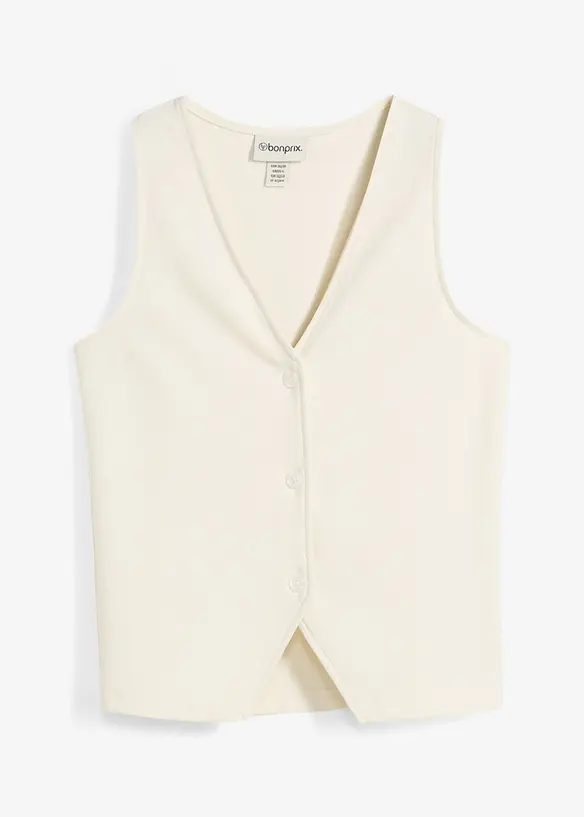 Gilet comodo in maglia punto Roma, bonprix