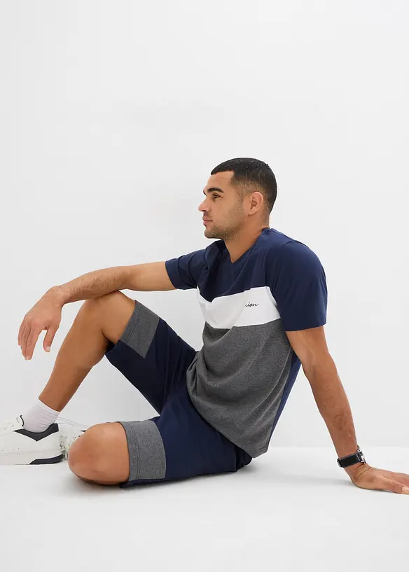 T-shirt e bermuda in felpa (set 2 pezzi), bonprix