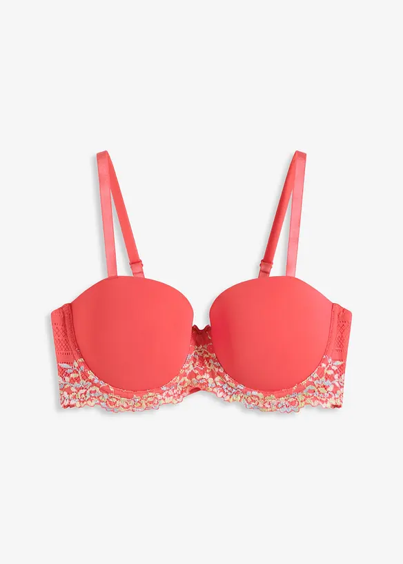 Reggiseno a balconcino con pizzo colorato, bonprix