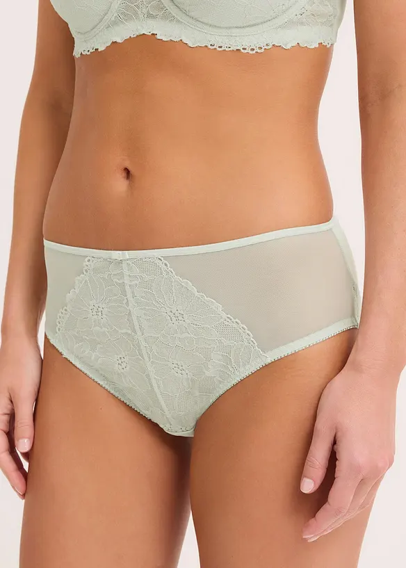 Slip alto con pizzo delicato, bonprix
