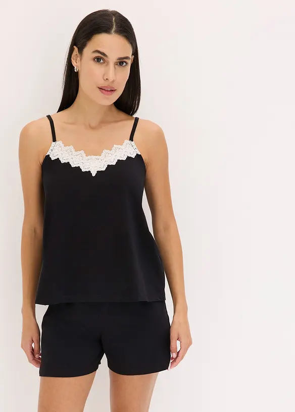 Pigiama estivo con spalline sottili, bonprix