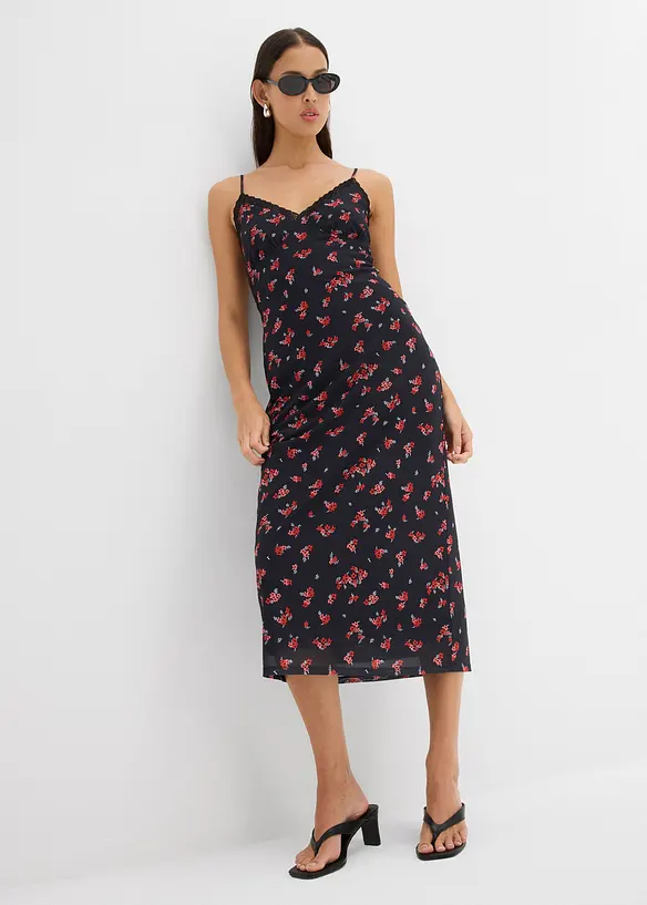 Abito midi in mesh, bonprix