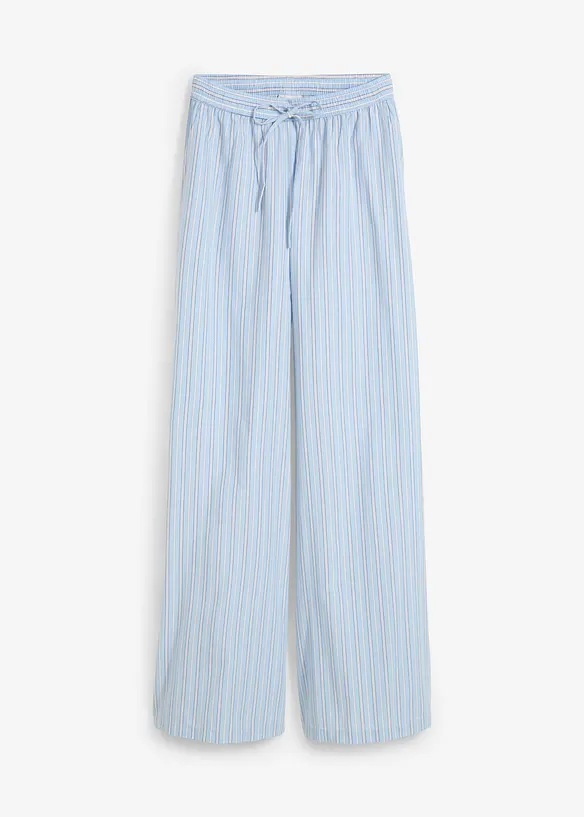 Pantaloni con elastico in vita in puro cotone, bonprix