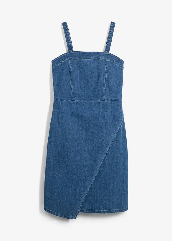 Abito di jeans con effetto a portafoglio, bonprix