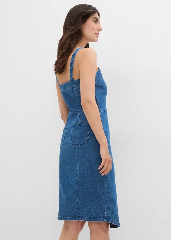 Abito di jeans con effetto a portafoglio, bonprix