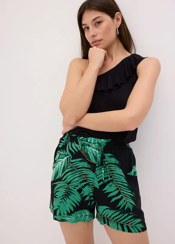 Shorts floreali in viscosa fluente, bonprix