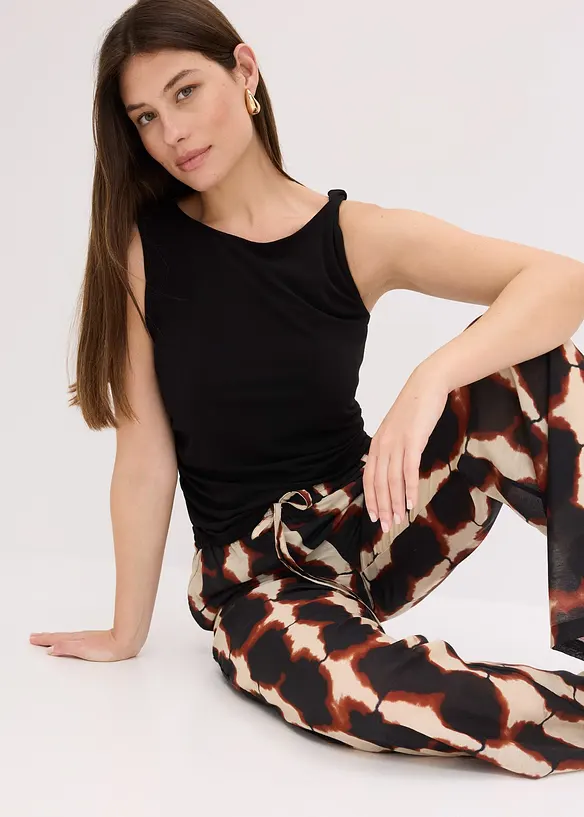 Pantaloni larghi in fantasia batik, bonprix