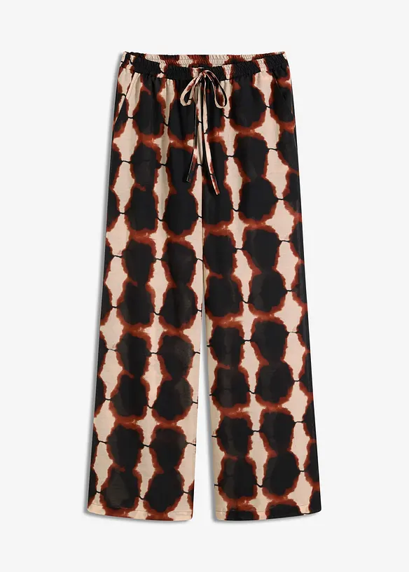 Pantaloni larghi in fantasia batik, bonprix