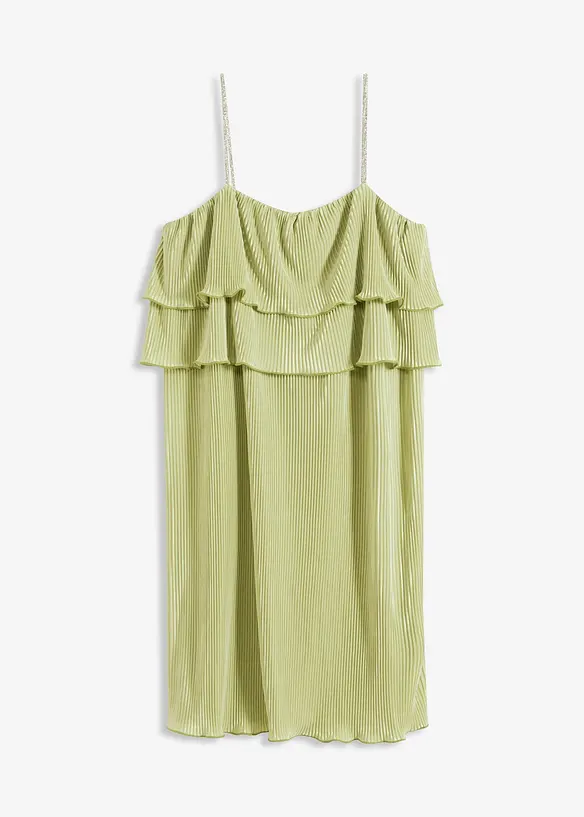 Abito di jersey plissettato, bonprix