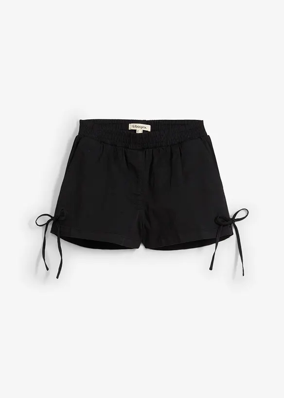 Shorts in misto cotone elasticizzato con elastico in vita, bonprix