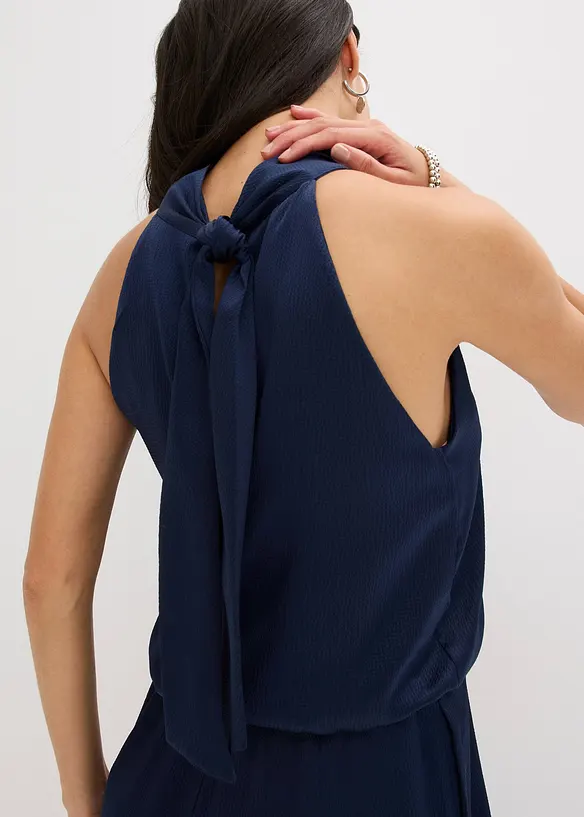 Tuta in satin operato, bonprix