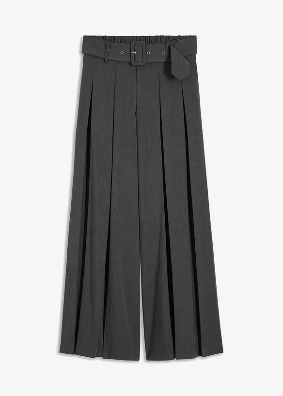 Pantaloni larghi in misto viscosa fluente, bonprix