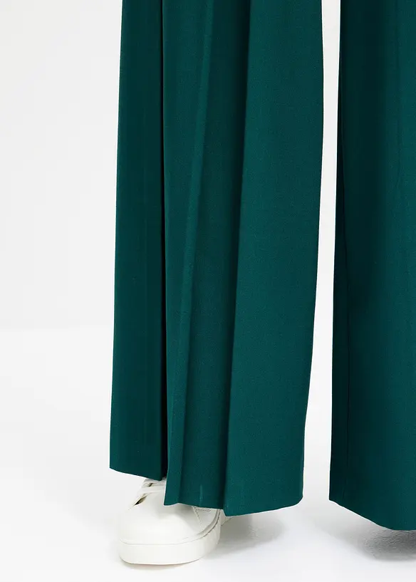 Pantaloni larghi in misto viscosa fluente, bonprix