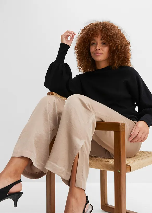 Pantaloni a palazzo in satin, BODYFLIRT