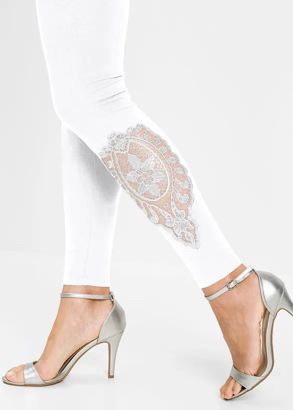 Leggings con pizzo, bonprix