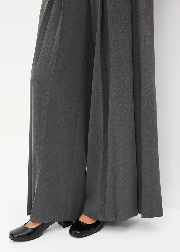 Pantaloni larghi in misto viscosa fluente, bonprix