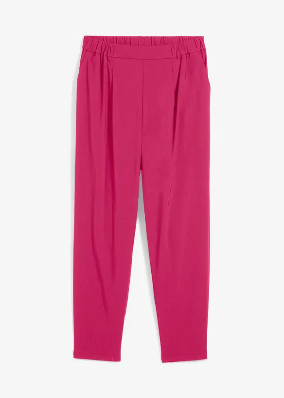 Pantaloni cropped con cinta comoda, carrot fit, bonprix