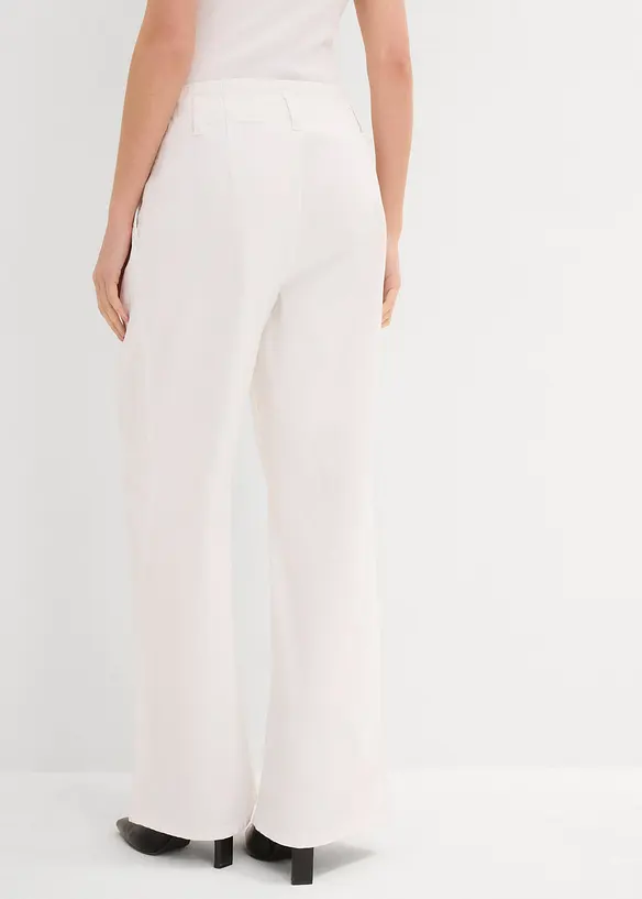Jeans wide leg, vita bassa, bonprix