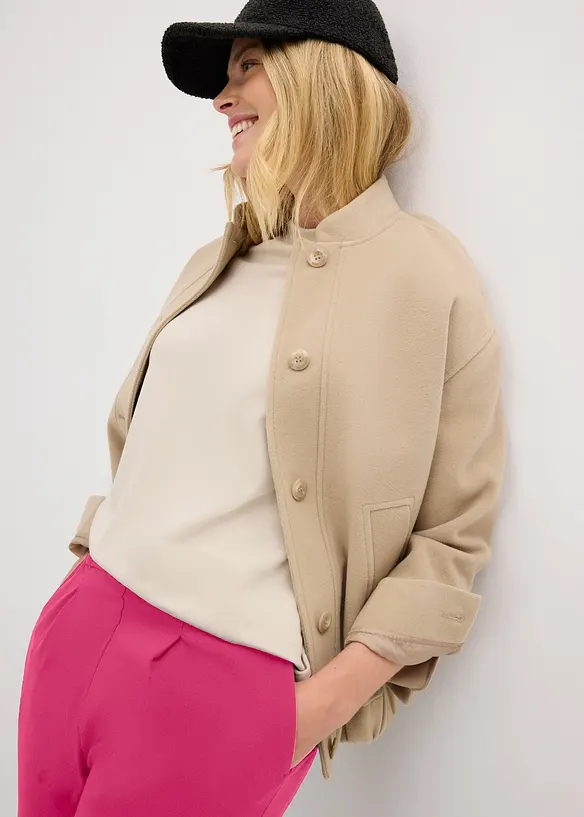 Pantaloni cropped con cinta comoda, carrot fit, bonprix