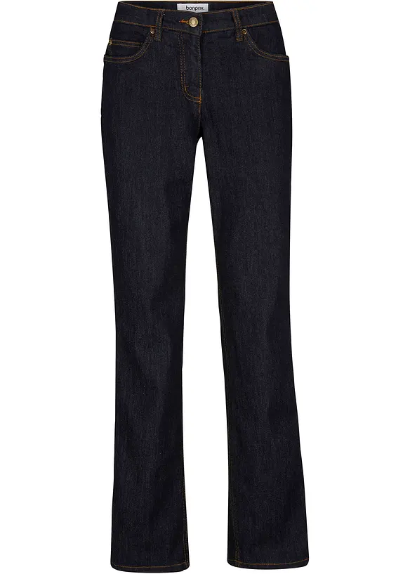 Jeans elasticizzati straight, vita media, bonprix