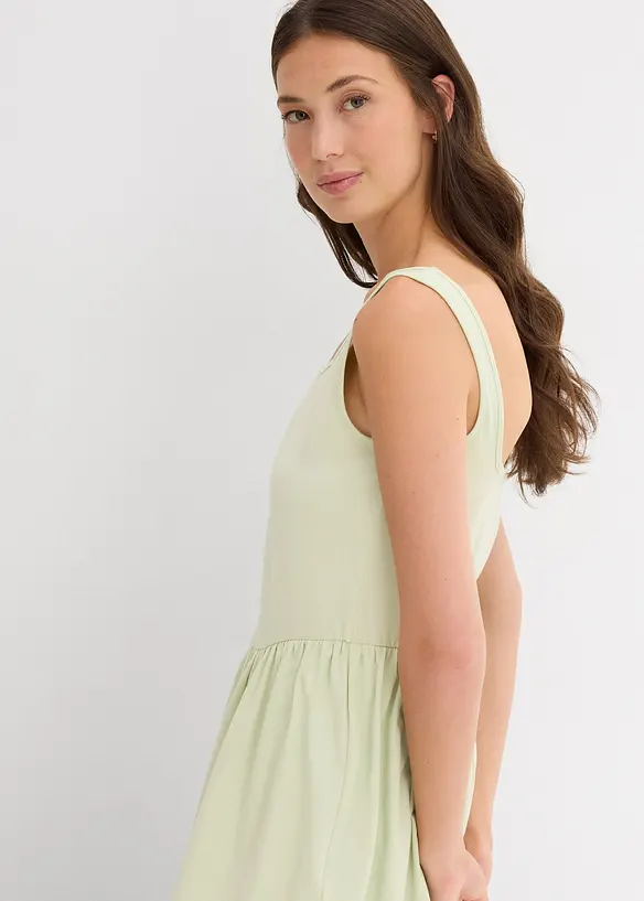 Top lungo in misto cotone elasticizzato, bonprix