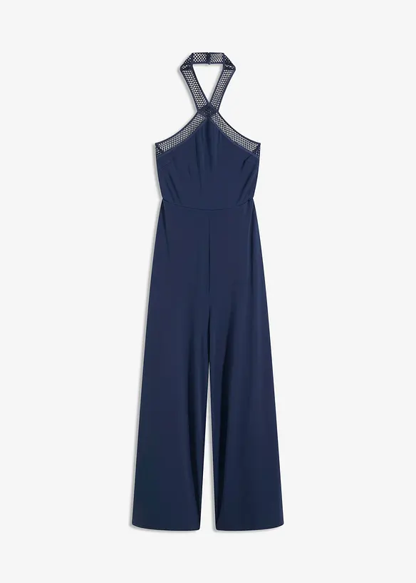 Tuta elegante in jersey con dettagli laser-cut, bonprix