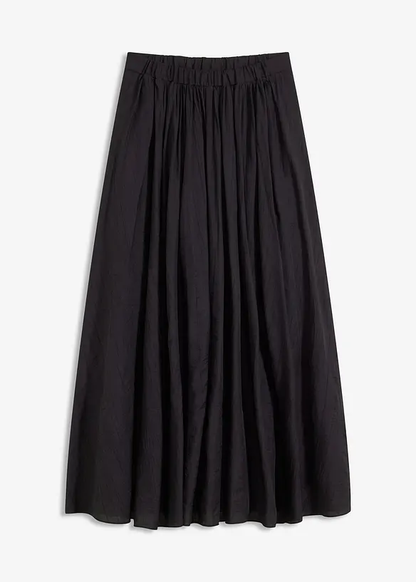 Gonna lunga in crinkle strutturato, bonprix
