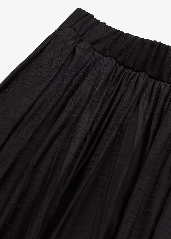 Gonna lunga in crinkle strutturato, bonprix