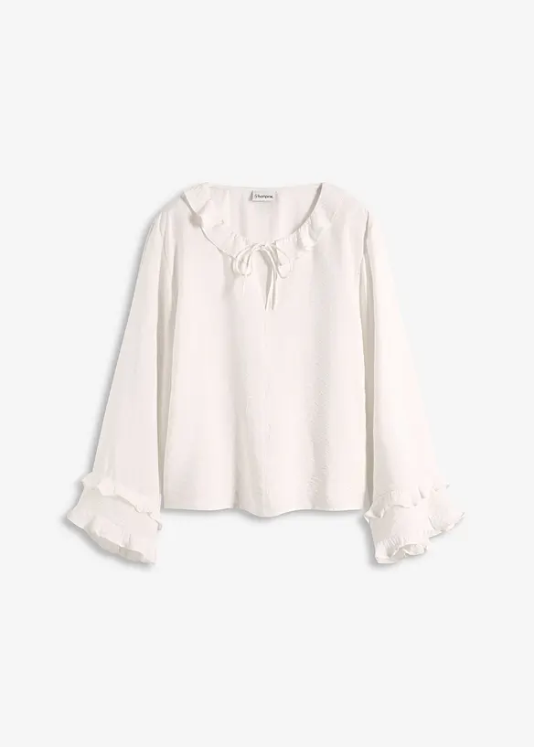 Blusa in stile bohemien in misto viscosa fine, bonprix