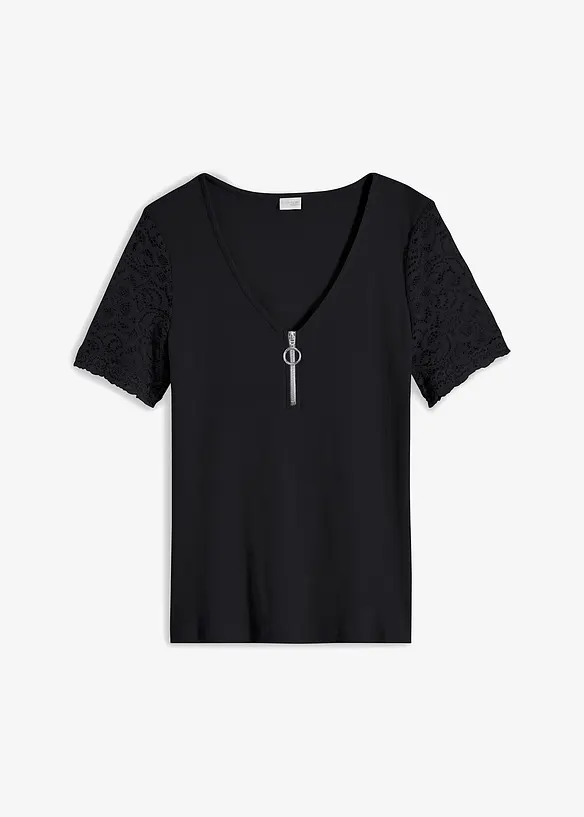 Maglia a costine in cotone, bonprix