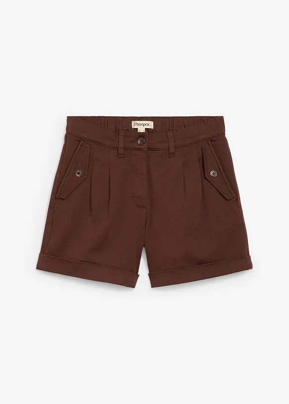 Shorts in twill a vita alta, bonprix