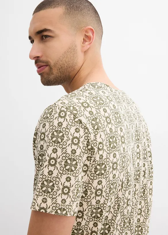 Maglia serafino in puro cotone, bonprix