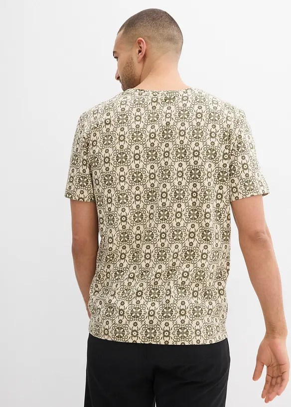 Maglia serafino in puro cotone, bonprix