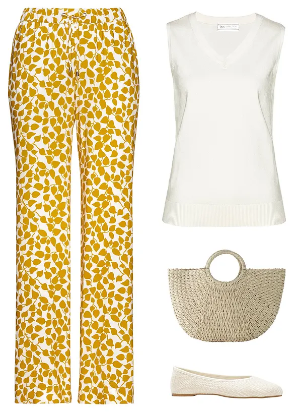 Pantaloni larghi in viscosa, bpc selection