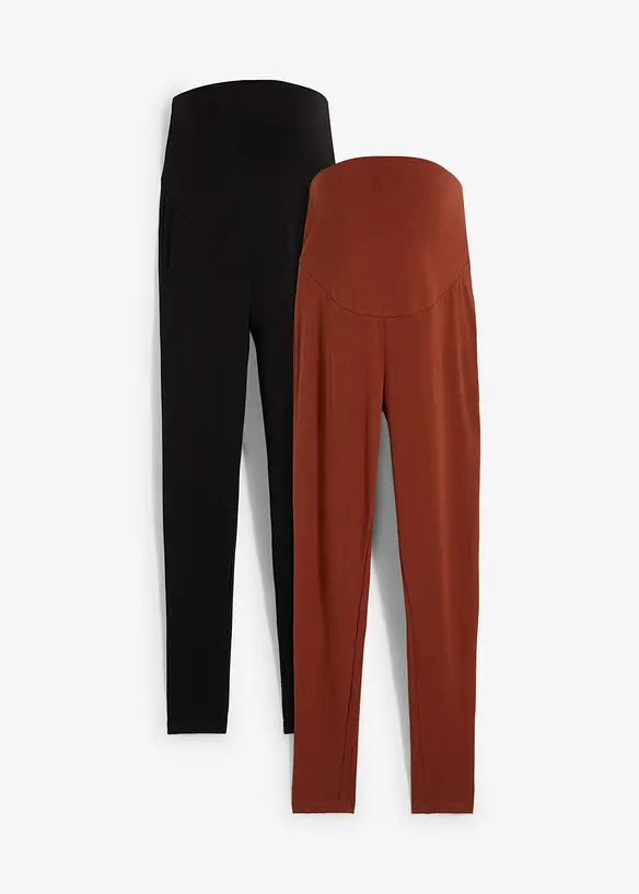 Leggings prémaman con cotone biologico (pacco da 2), bonprix
