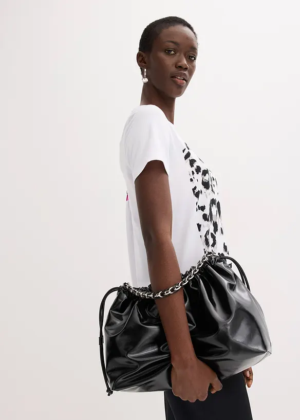 T-shirt con stampa leopardata, bonprix