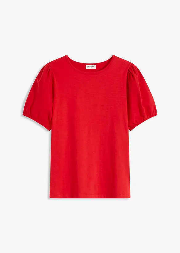 Maglia in jersey con maniche in popeline di cotone, bonprix