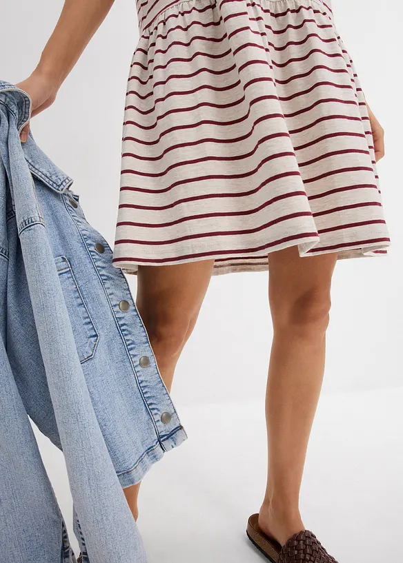 Abito in maglina di puro cotone, bonprix