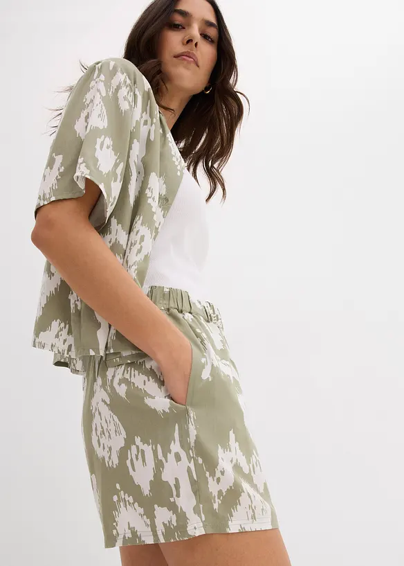 Shorts in viscosa con cinta comoda, bonprix