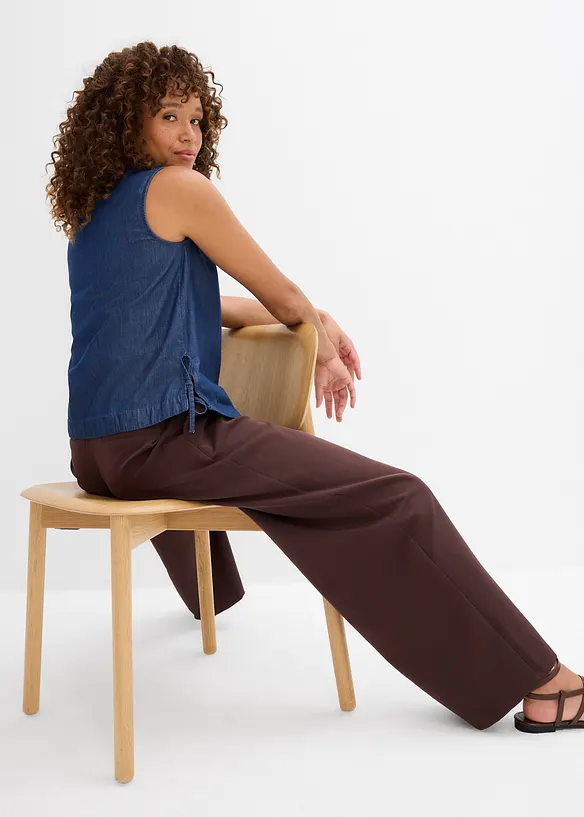 Top in jeans di cotone biologico, bonprix