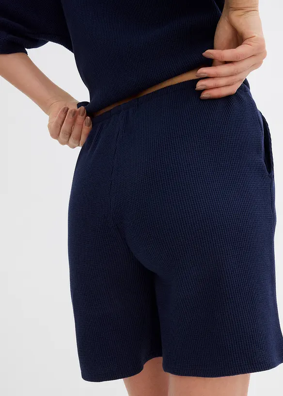 Shorts in puro cotone a trama operata, bonprix