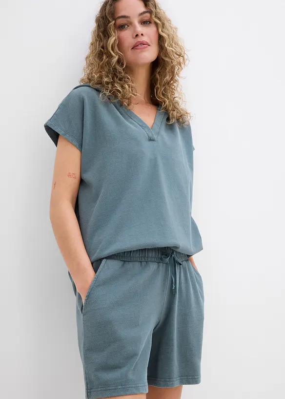 Shorts in felpa di puro cotone, bonprix